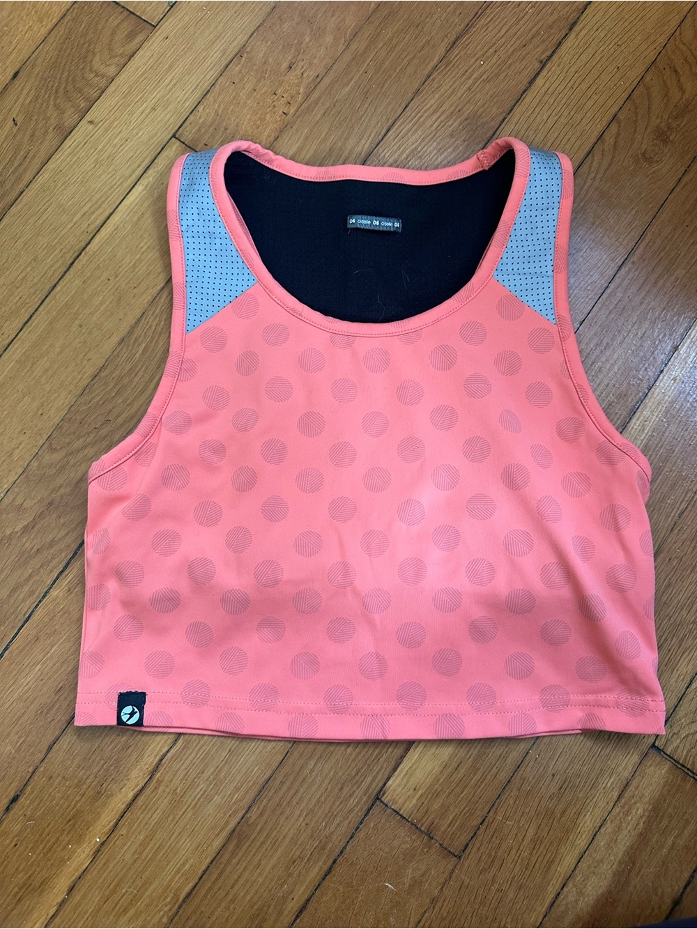 oiselle Coral Performance Tank with Black Interior